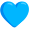 Blue Heart emoji on Messenger